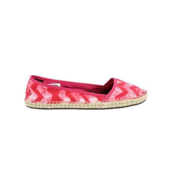Reef Sunsoaked Size 7 Bella Costa Pink Stripe Slip On Cushioned Espadrilla Flats - Picture 4 of 12